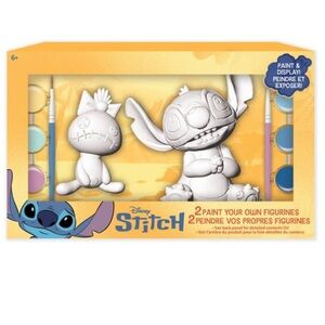 Disney Stitch 2Paint and Display Your Own Figurine Sealed New in Box-Blue Yellow